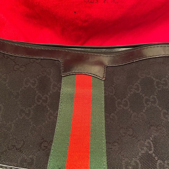 GUCCI BLACK,SHERRY WEB LINE BAG - Picture 16 of 16